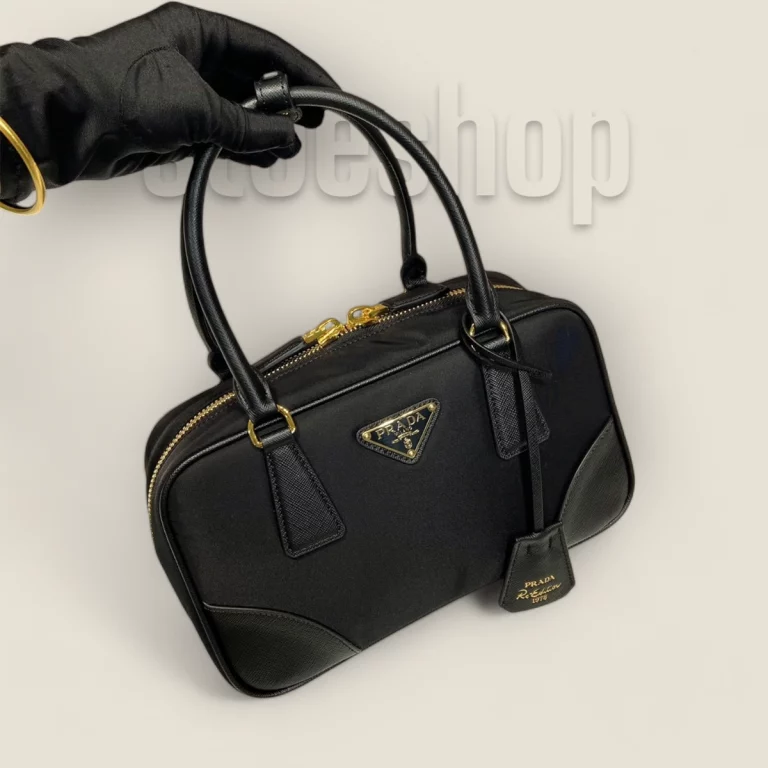 複刻原單高仿普拉達Prada ReEdition系列手提袋：1BB121小號黑色介紹