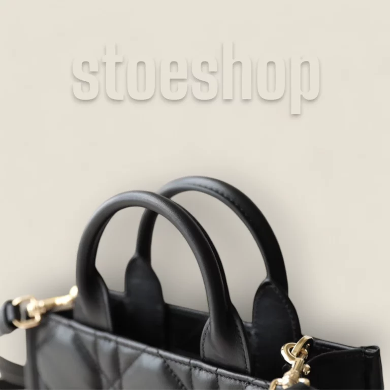 香港高仿迪奧 Book Tote 牛皮革黑色單肩包 - S5573OWHP-M900
