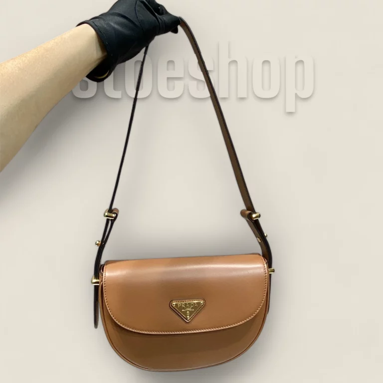 一比一高仿普拉達Prada小牛皮包棕色 - 精品單價包推薦1BD365