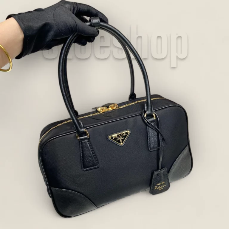 頂級複製高仿普拉達Prada ReEdition系列手提袋 - 大號黑色1BB115-R064-F0002 11 頂級複製高仿普拉達Prada ReEdition系列手提袋 - 大號黑色1BB115-R064-F0002