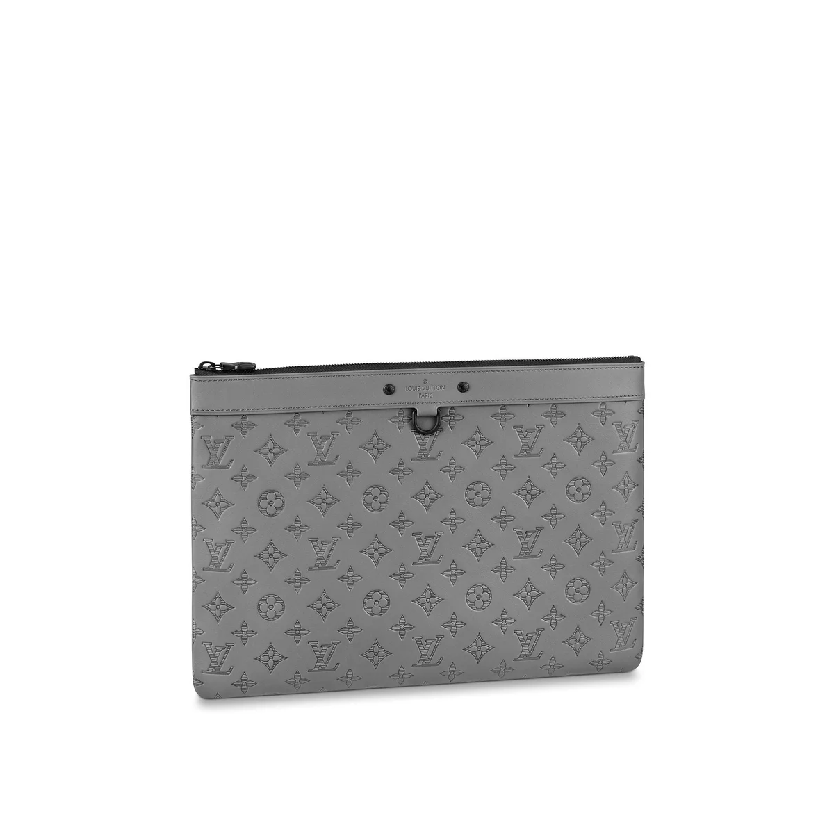 Louis Vuitton Pochette Discovery 灰色Monogram Shadow小牛皮隨身包 1 Louis Vuitton Pochette Discovery 灰色Monogram Shadow小牛皮隨身包