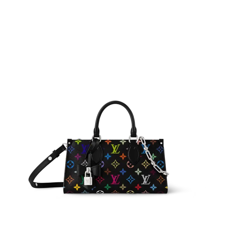 LV x TM OnTheGo East West Chain 彩虹Monogram塗層帆布包包