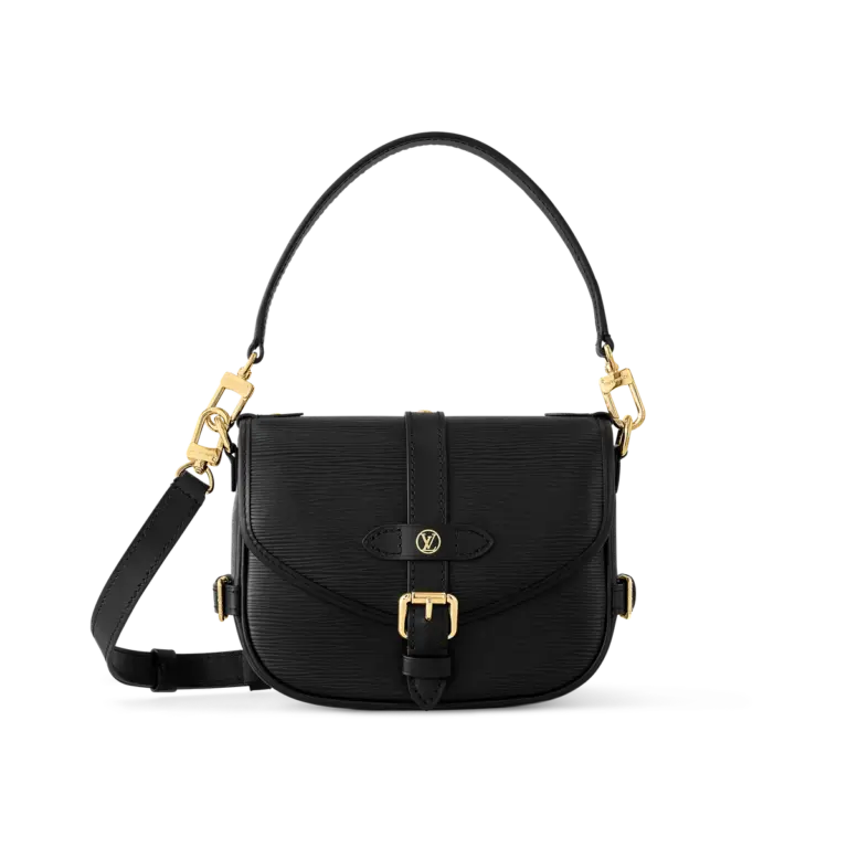Louis Vuitton Saumur BB 黑色Epi皮革復刻馬鞍包