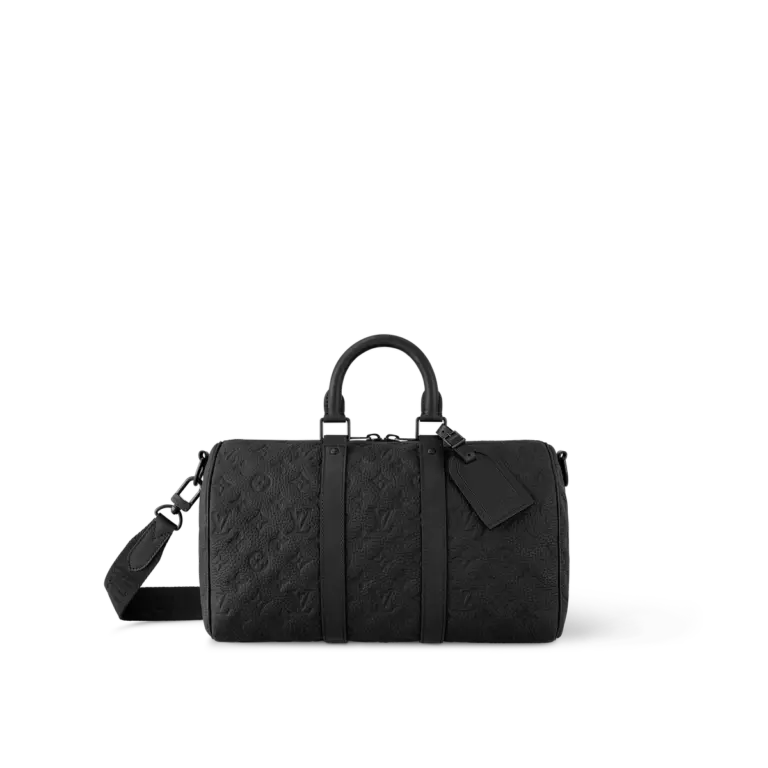 Louis Vuitton Keepall Bandoulière 35 經典壓花牛皮旅行包包