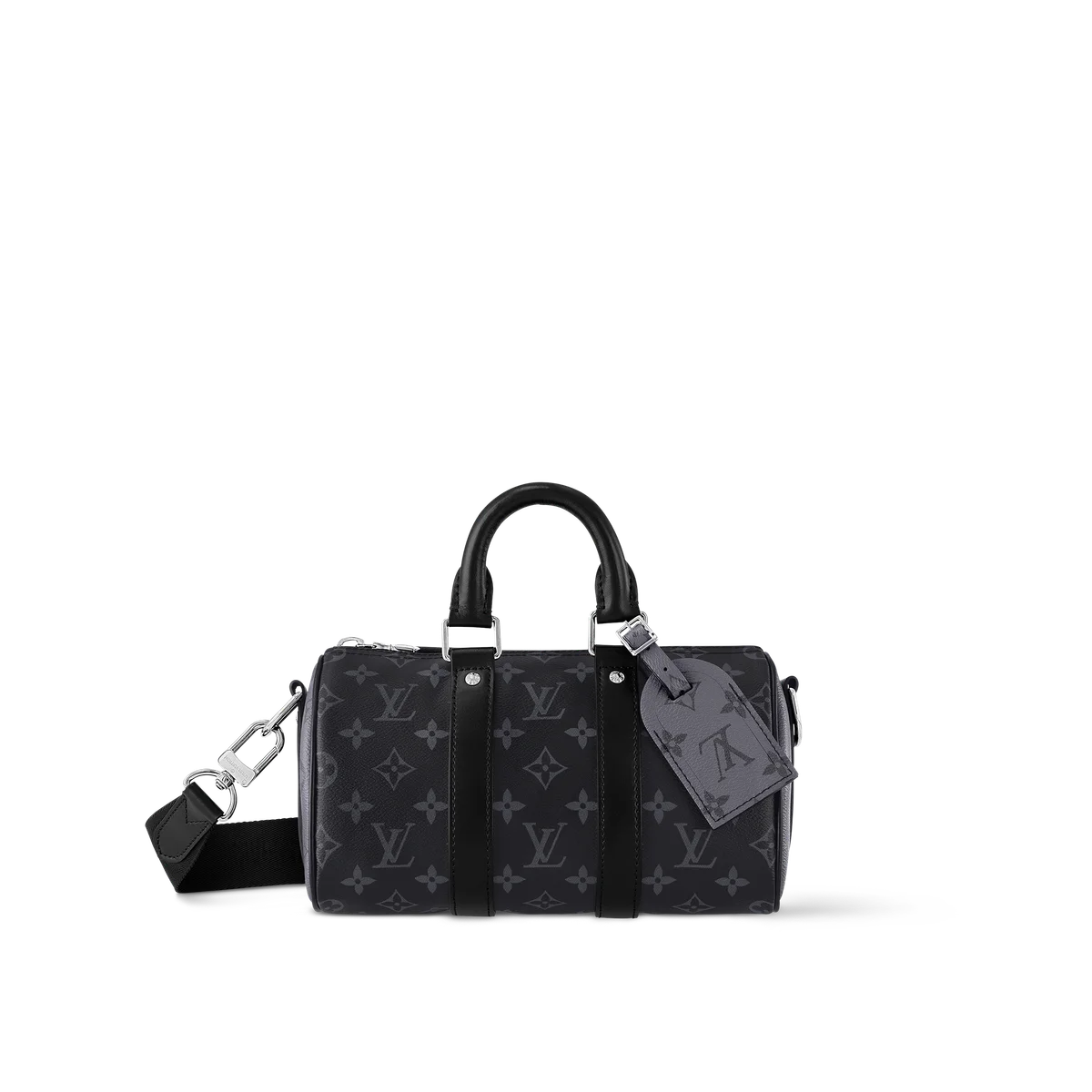 路易威登Keepall Bandoulière 25 Monogram Eclipse Reverse帆布包包 1 路易威登Keepall Bandoulière 25 Monogram Eclipse Reverse帆布包包
