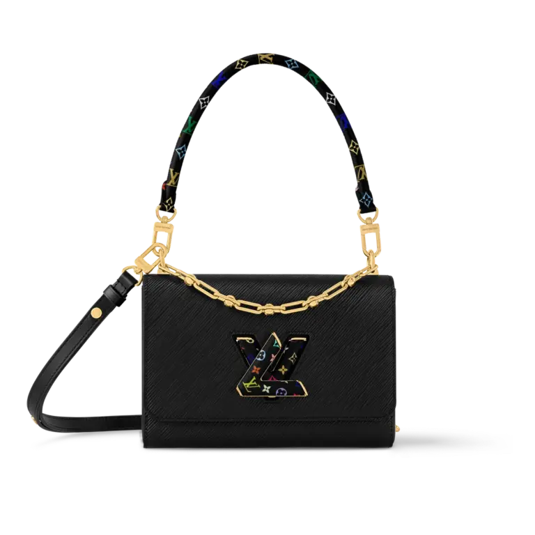 LV x TM Twist MM Slim 聯名包包 - 村上隆彩色Monogram限量款