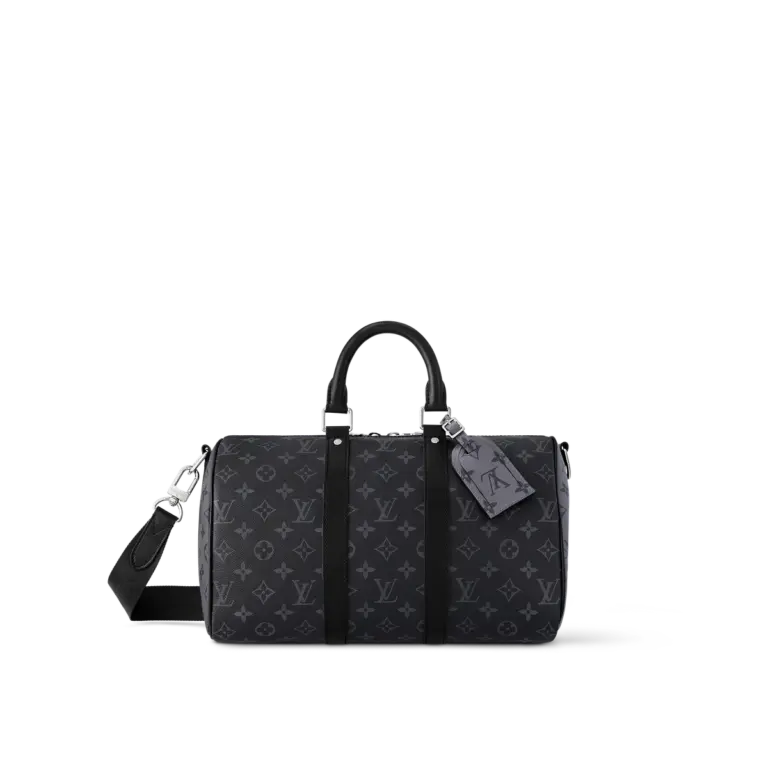 Louis Vuitton Keepall Bandoulière 35 旅行包包 - Monogram Eclipse 塗層帆布