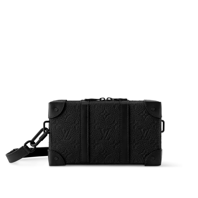 路易威登Soft Trunk Monogram壓花皮革斜挎錢包
