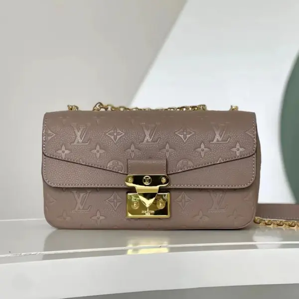 Louis Vuitton Marceau 鏈帶包包 - Monogram Empreinte 皮革 鴿灰色