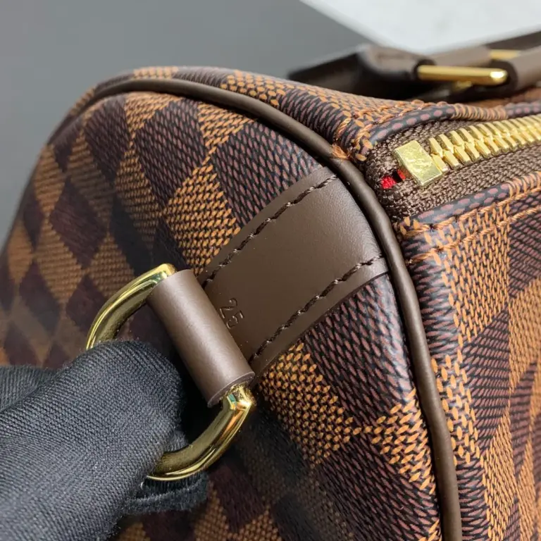 Louis Vuitton Speedy Bandoulière 25 幾何風Damier Ebene帆布手提斜挎包