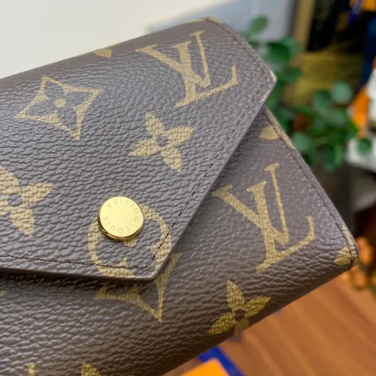 Louis Vuitton Victorine 錢夾 | Monogram帆布 粉色玫瑰金定制款