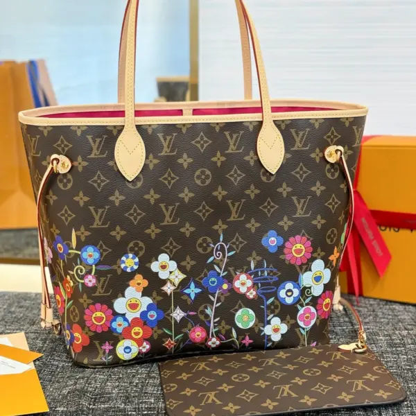 Louis Vuitton x 村上隆聯名復刻款Neverfull MM包包