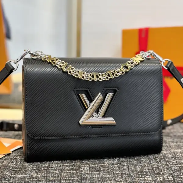 Louis Vuitton Twist MM Slim包包 | Epi皮革與Monogram壓花 | 可拆卸鏈條肩帶