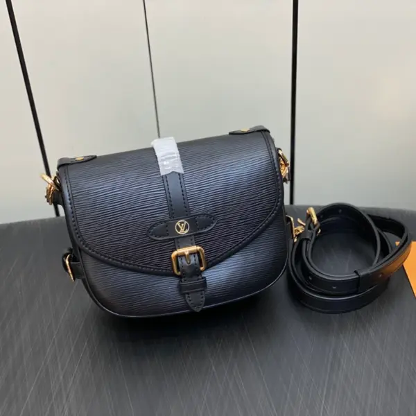 Louis Vuitton Saumur BB 黑色Epi皮革復刻馬鞍包