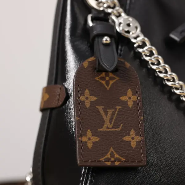 Louis Vuitton CarryAll Vibe BB 小羊皮銀鏈肩背包