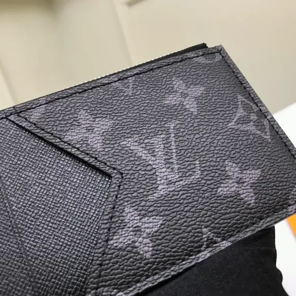 LV Monogram Eclipse 零錢卡片包 - 時尚多功能收納