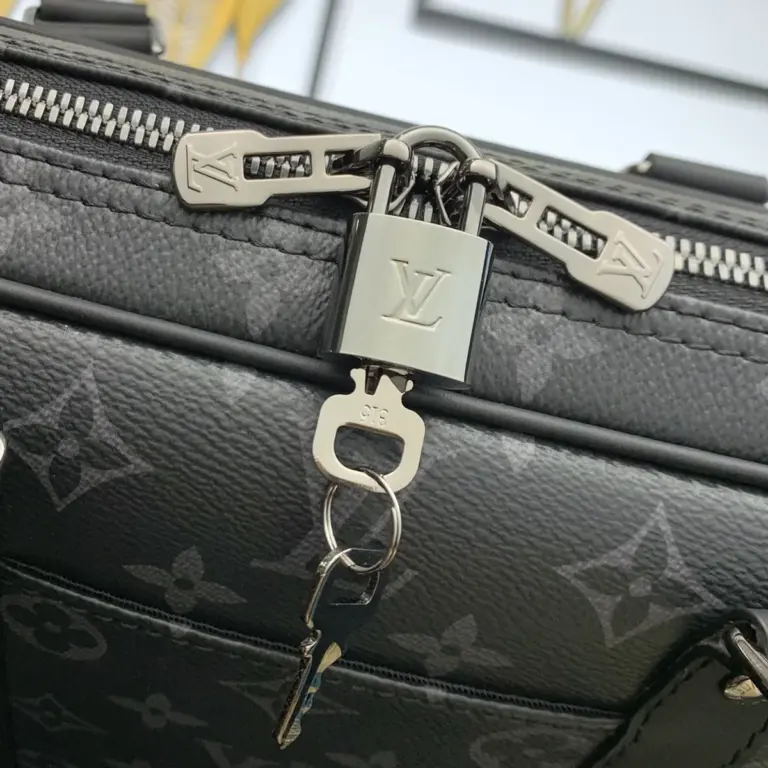 Louis Vuitton Porte-Documents Voyage PM 黑灰Monogram Eclipse公事包
