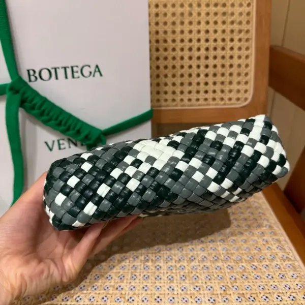 迷你三色Intreccio編織皮革托特手袋