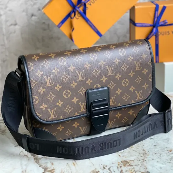 Louis Vuitton Archy MM 郵差包 | Monogram Macassar帆布 商務休閒兩用
