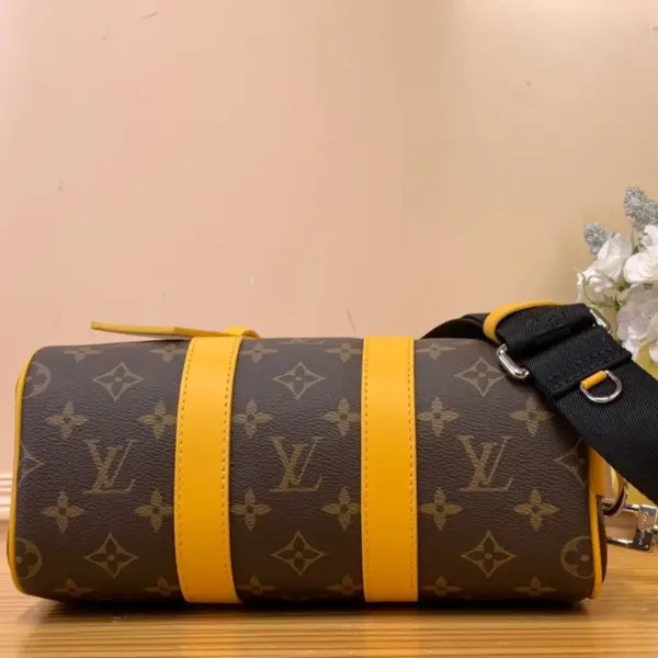 LV Colormania系列 Keepall Bandoulière 25 都市包包 - Monogram Macassar帆布與彩色皮革奢華演繹