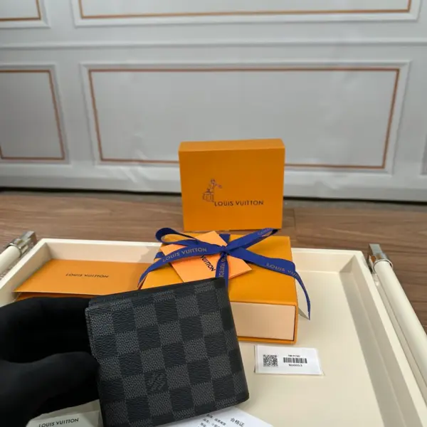 Amerigo Damier Graphite 男士多功能真皮錢包