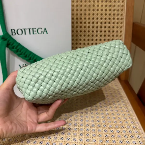 迷你Intreccio編織皮革斜挎包|清新薄荷綠|