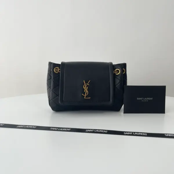 YSL MONOGRAM NOLITA 小羊皮菱格紋鏈條包
