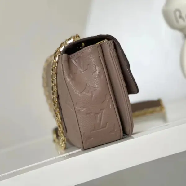 Louis Vuitton Marceau 鏈帶包包 - Monogram Empreinte 皮革 鴿灰色