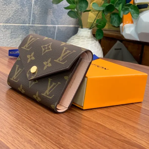 Louis Vuitton Victorine 錢夾 | Monogram帆布 粉色玫瑰金定制款
