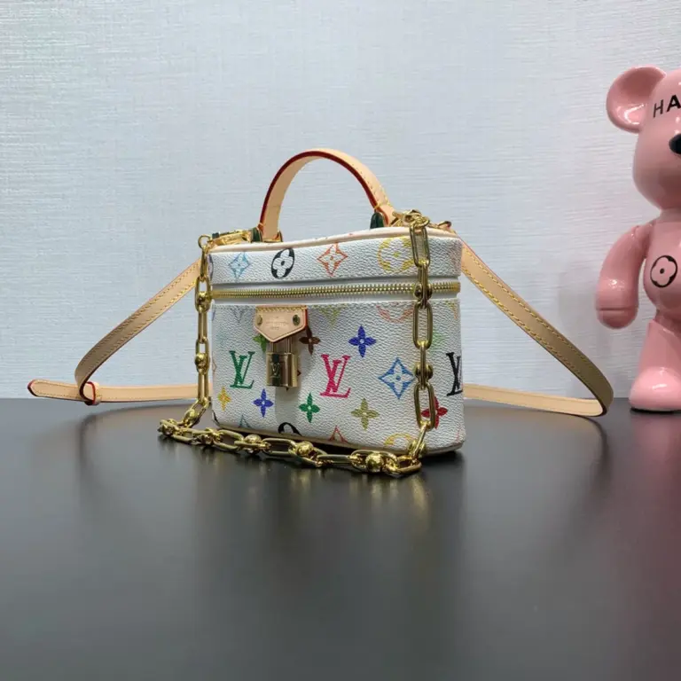 Louis Vuitton x 村上隆復刻版Vanity Chain Pouch 彩色Monogram鏈條隨身包