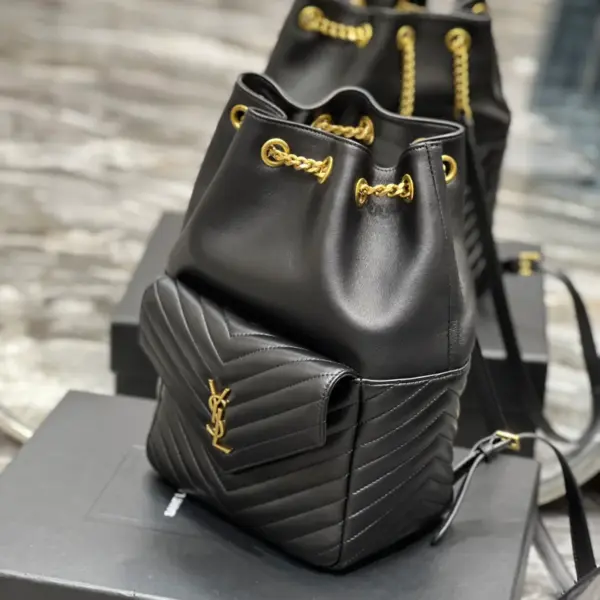SAINT LAURENT MONOGRAM 小羊皮Y形絎縫背包 13 SAINT LAURENT MONOGRAM 小羊皮Y形絎縫背包