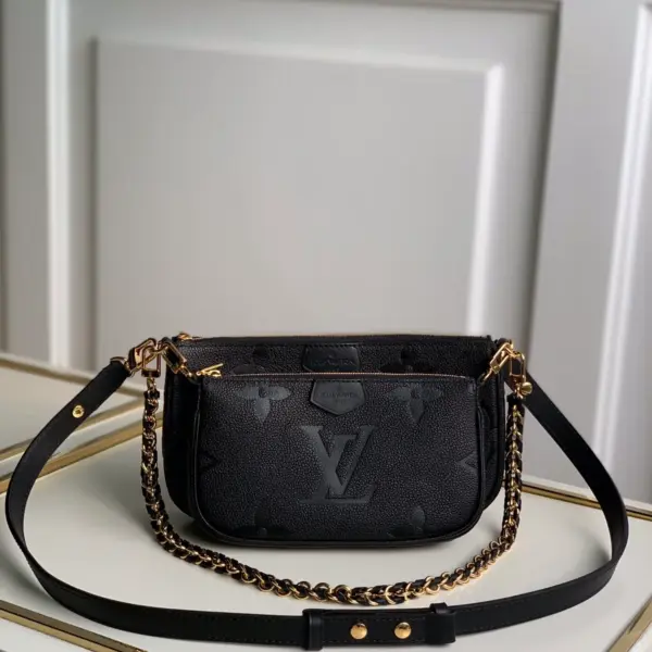 Louis Vuitton Multi Pochette Accessoires 斜背包 | Monogram Empreinte 皮革二合一設計