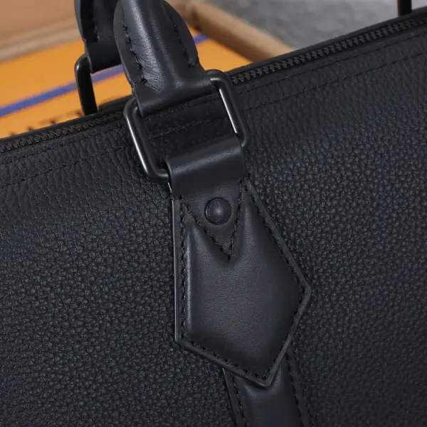 Louis Vuitton Takeoff 商務公事包 | 黑色粒面小牛皮 電腦便攜設計