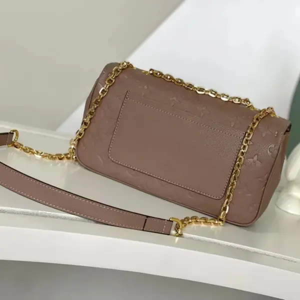 Louis Vuitton Marceau 鏈帶包包 - Monogram Empreinte 皮革 鴿灰色