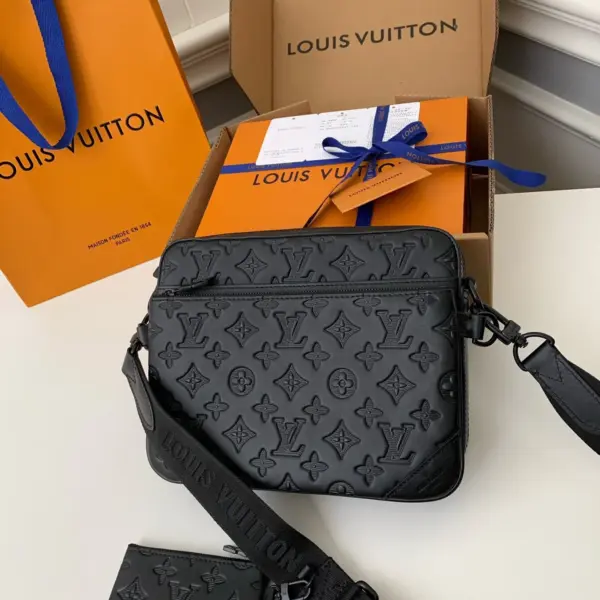Louis Vuitton Trio 郵差包 | Monogram壓花小牛皮 可拆式多功能設計