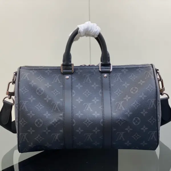 Louis Vuitton Keepall Bandoulière 35 旅行包包 - Monogram Eclipse 塗層帆布