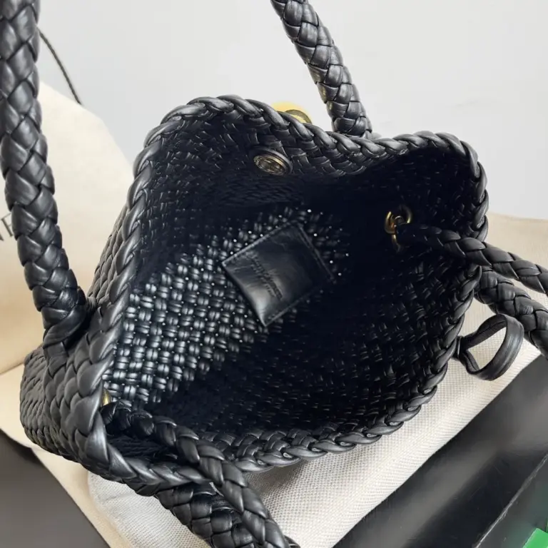 小號Intreccio編織皮革斜挎