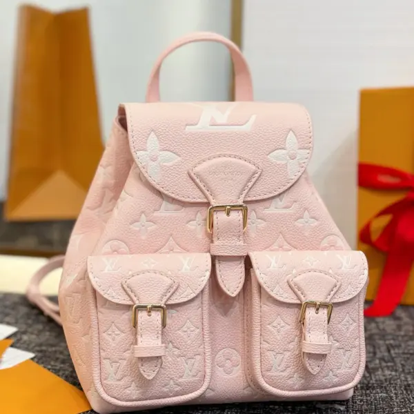 LV Milky Way系列Backup雙色調壓花牛皮背包