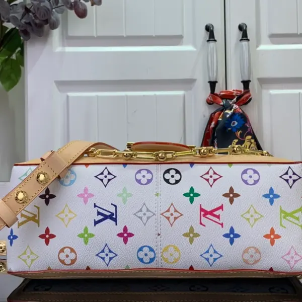 LV x 村上隆聯名Dauphine Soft GM包包 彩虹Monogram塗鴉限量款