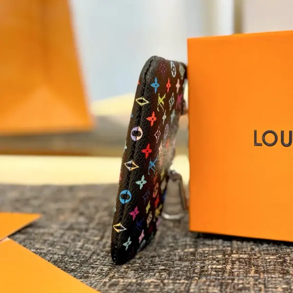 LV x 村上隆聯名款 Monogram彩虹鑰匙零錢包（複刻版）