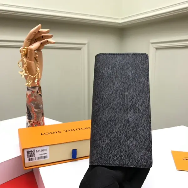 Louis Vuitton Brazza 男士Monogram Eclipse帆布錢包