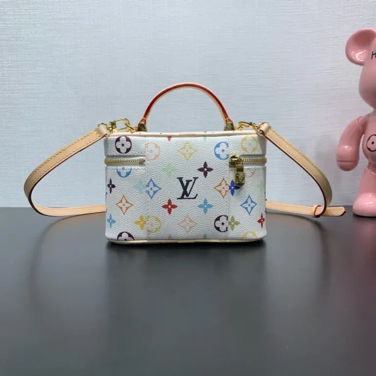 Louis Vuitton x 村上隆復刻版Vanity Chain Pouch 彩色Monogram鏈條隨身包