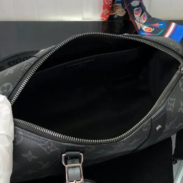 路易威登City Keepall Monogram Eclipse 斜挎旅行袋