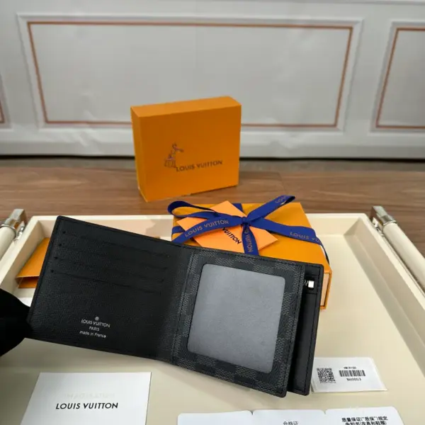 Amerigo Damier Graphite 男士多功能真皮錢包
