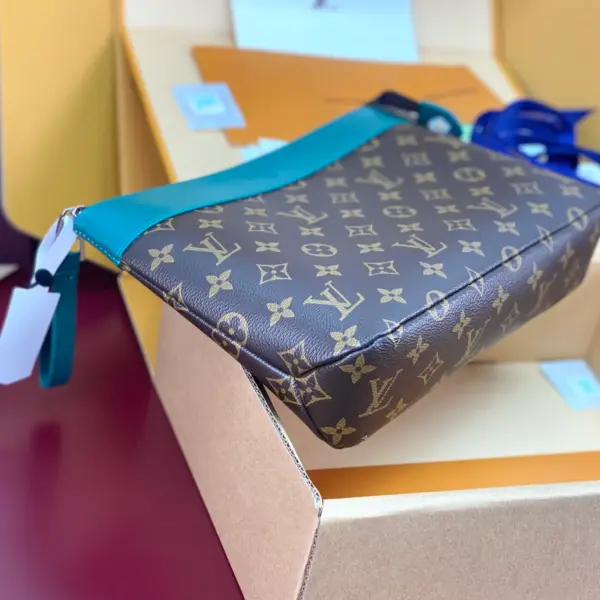 路易威登Pochette Voyage Souple收納包 - Monogram Macassar帆布與牛皮飾邊