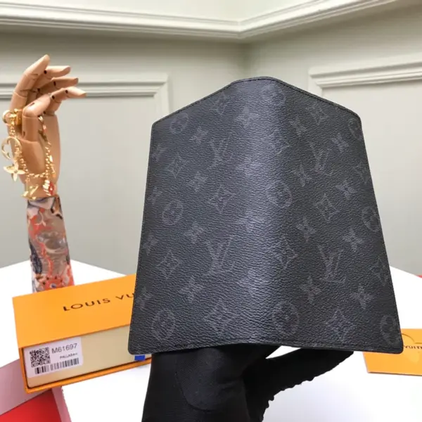 Louis Vuitton Brazza 男士Monogram Eclipse帆布錢包