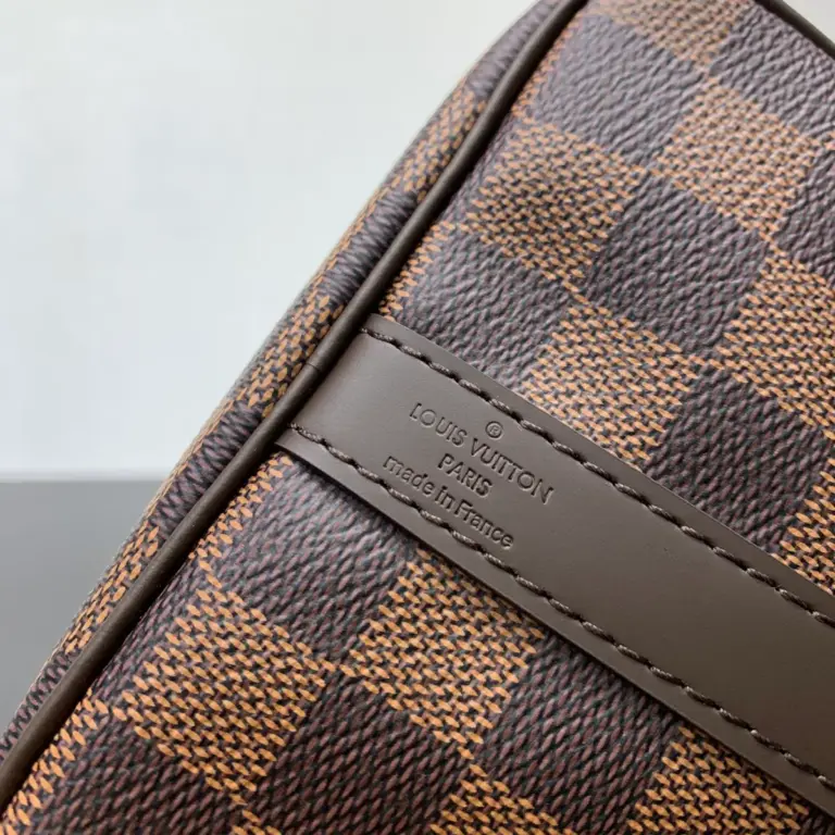 Louis Vuitton Speedy Bandoulière 25 幾何風Damier Ebene帆布手提斜挎包