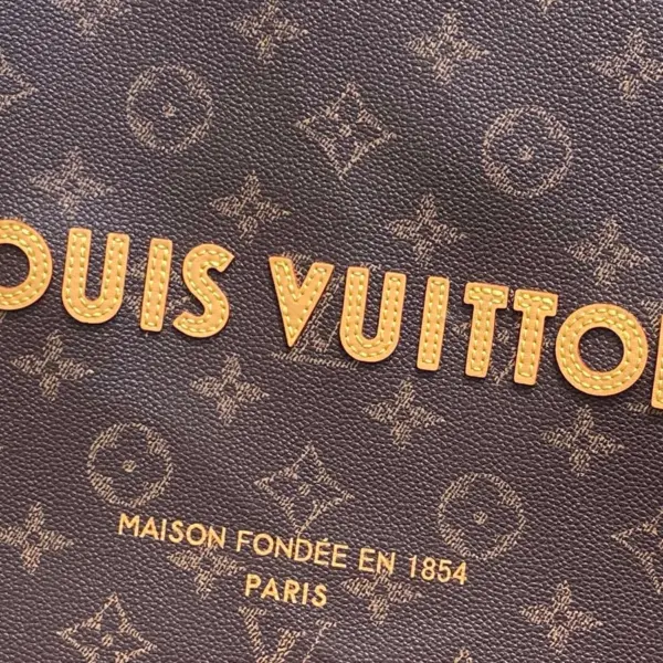 Louis Vuitton Shopper Tote MM 仿舊Monogram小牛皮手提包