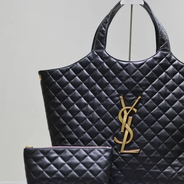 YSL翻蓋超大型套索環購物袋