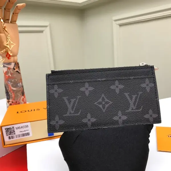 LV Monogram Eclipse 零錢卡片包 - 時尚多功能收納